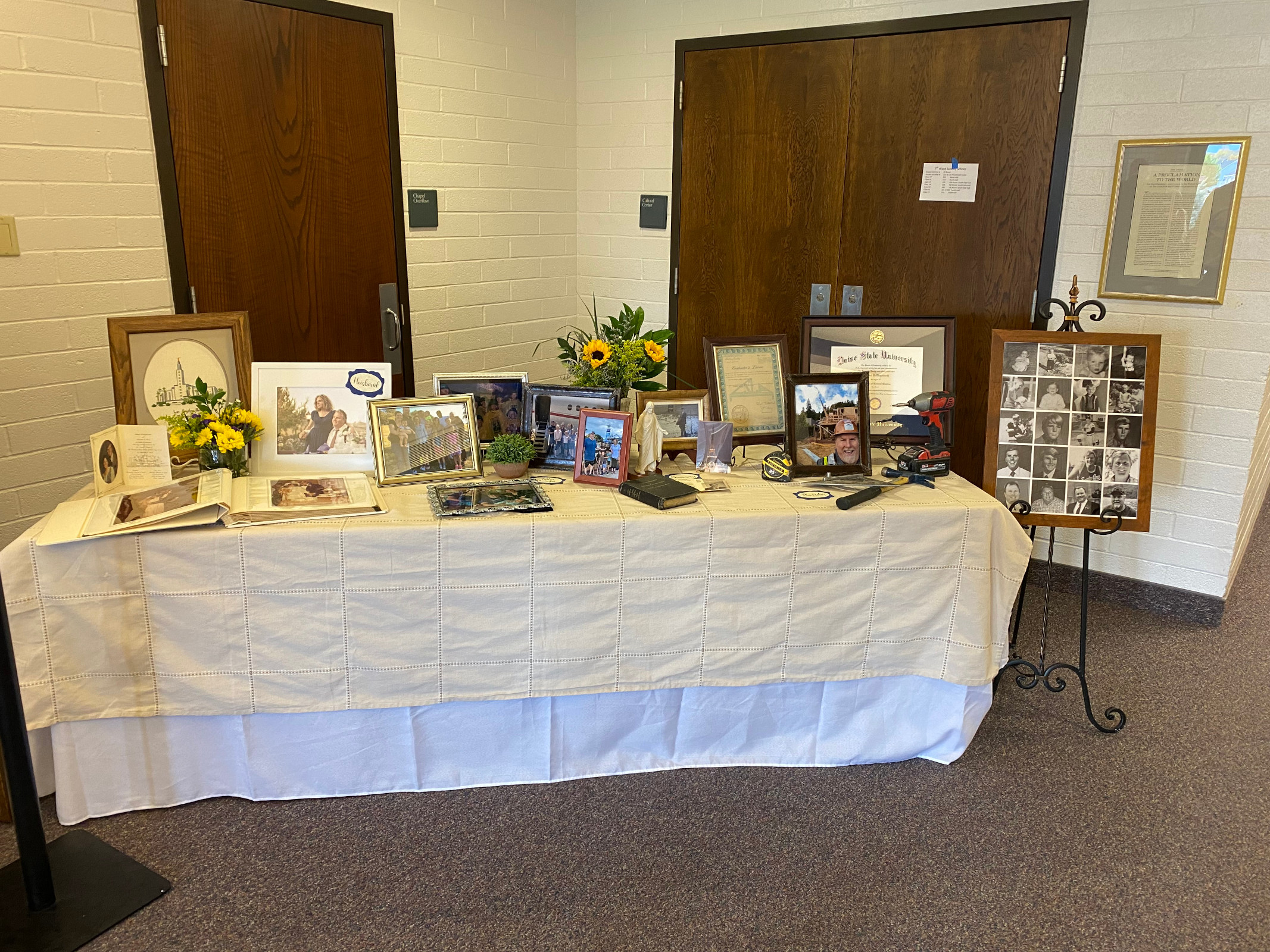 Right table in lobby